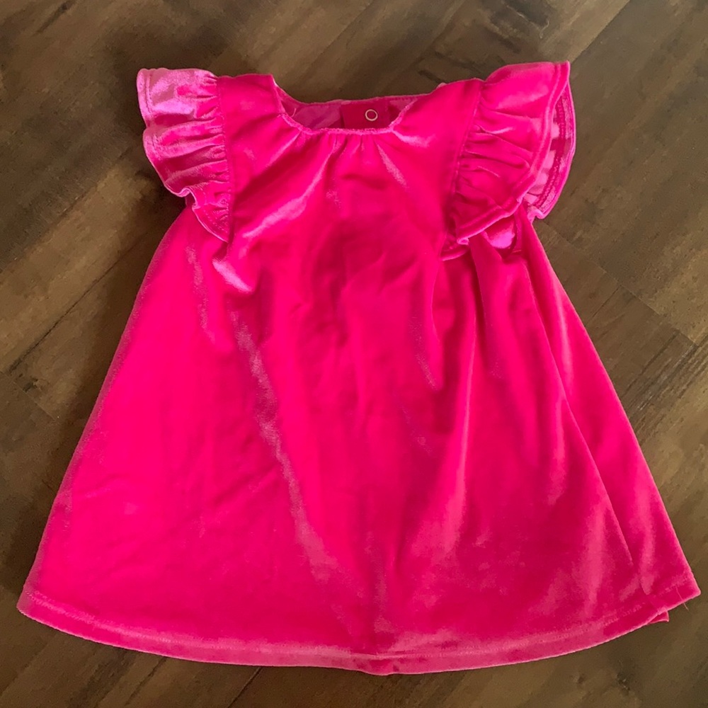 Cat & Jack bright pink baby dress